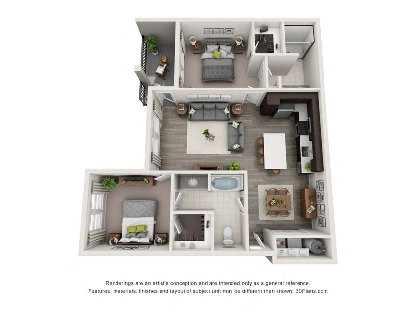 B1 Floor Plan B1 Floor Plan at Hudson at East, Orlando, Florida